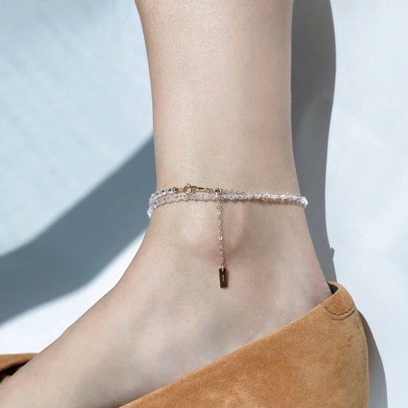 Iridescent Aurora Crystal Choker | Adjustable Length - Picture 4 of 4